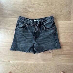 Mng Black Denim Women Shorts
